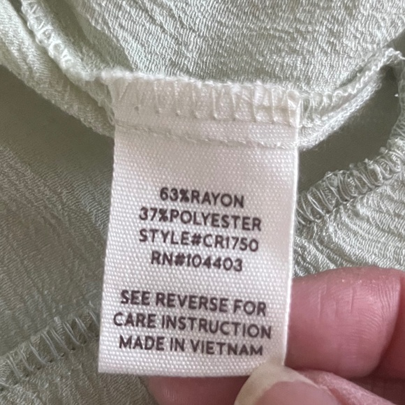 BLU PEPPER Ruffle Tiered Green Top NWT - Picture 4 of 6